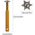 thumbnail image 4 of Precision Engineered Golf Club Groove Sharpener, Portable Design Ensures Optimal Backspin Compliance with R&A USGA Width Depth Regulations, Re-Grooving Tool High Grade Steel, 4 of 7