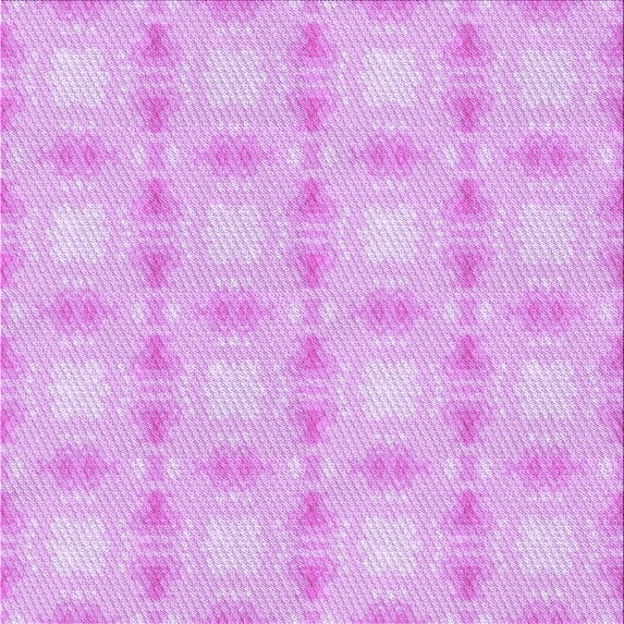 Ahgly Company Indoor Square Patterned Heliotrope Purple Area Rugs, 7' Square