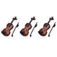 thumbnail image 1 of 3X Gifts Violin Music Instrument Miniature Replica with Case, 8X3cm, 1 of 5