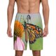 thumbnail image 1 of Balery A monarch butterfly Pantalones cortos de pijama de punto de algodón para hombre con cinturilla y bolsillos-X-Large, 1 of 6