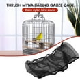 thumbnail image 4 of Cage à Oiseaux Couverture Attrape-Graines Filet en Nylon Garde-Jupe (Noir), 4 of 8