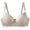 Beige, variant on Women Elegant Wireless Floral Lace Bra Full Coverage Comfort Brassiere Soft Breathable Everyday Bra White 90A