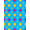 Blue Multi, Pattern 18, variant on ODIKA Aesthetic Cartoon Retro Blocks Graphic Bold Outline Funky Refined for Home Office, Gaming Room, Under Desk, Non-Slip Chair-Friendly