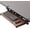 Dark Walnut, variant on Under Desk Slider Tray, Large Clamp-on Computer Keyboard and Mouse, 27 x 11 inch Pull Out Platform Drawer