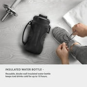HIGH SIERRA, [BPA FREE] 64 OZ Insulated Water Jug, [Silicone Spout NO MORE TEETH BUMPS] Built-in Fence Anchor, Keeps Iced Water Cold for Hours, EXTRA LARGE Sports Bottle with 1.89L Capacity
