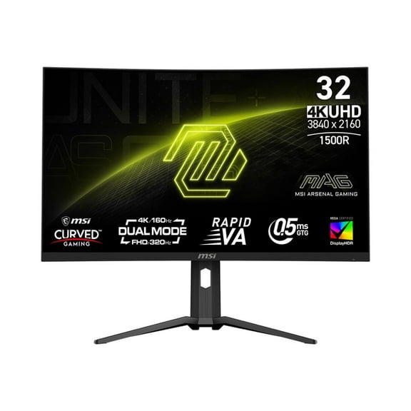 MSI MAG 321CUPDF 31.5 inch VA UHD Display 320Hz AdaptiveSync Curved Gaming Monitor (mag321cupdf)