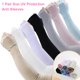 thumbnail image 4 of Mangas protectoras UV deportivas con cubierta para manos - Frescas y transpirables para ciclismo, golf y actividades al aire libre - Color negro (34cm de largo, material seda de hielo elástica) -, 4 of 6