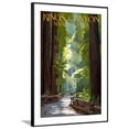 thumbnail image 1 of Kings Canyon National Park, California  Pathway and Hikers, Scenic Framed Art Print Wall Art by Lantern Press Sold by Art.Com, 1 of 5