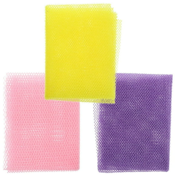 MesaSe 3pcs African Exfoliating Net for Body African Net Sponge African Wash Net