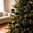 thumbnail image 7 of Velvet Christmas Ball Ornament Hanging Style Inlaid Detail Decorative Surface Bauble for Christmas Tree Hanging Display, 7 of 7