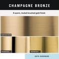 thumbnail image 5 of 4-Piece Bathroom Set Champagne Bronze 18" Towel Rack, Toilet Paper Holder, Hand Towel Holder, Hook| Bathroom Accessory Set Towel Holder 4-Piece Hardware, 5 of 6