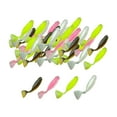 thumbnail image 2 of 30x Señuelos de pesca ondulados, gusanos de pesca, regalos portátiles suaves, señuelos de pesca, señuelos oscilantes para trucha Walleye de, 2 of 8