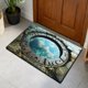 thumbnail image 5 of Felpudo con ilusión óptica 3D | Alfombra antideslizante y absorbente para baño y entrada | 40 x 60 cm, impermeable y atrapa la suciedad para baño, cocina y puerta de entrada, 5 of 6