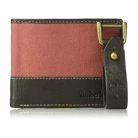 Timberland Men's NP0379 Leather Billfold Wallet and Key Fob Gift Box Set