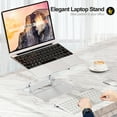 thumbnail image 3 of Urmust Ergonomic Adjustable Laptop Stand Compatible with 10-15.6" Laptops, Aluminum Alloy, 3 of 6