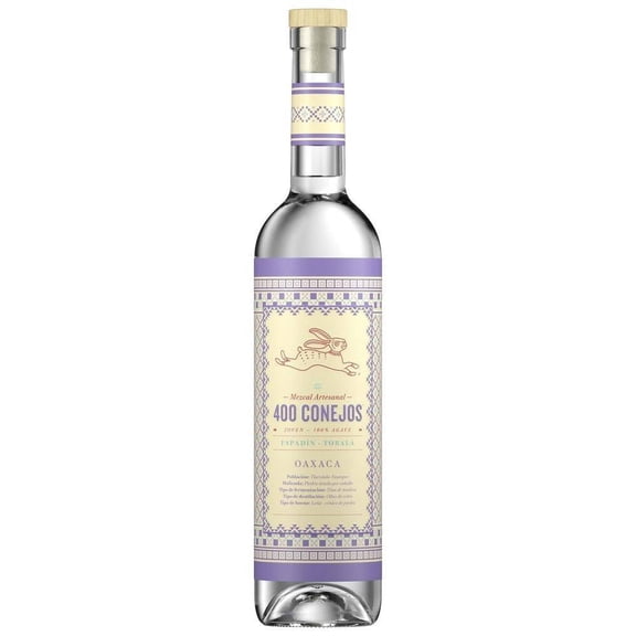 Mezcal 400 Conejos Espadín Tobalá 700 ml