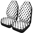 thumbnail image 1 of RYLABLUE Set of 2 Car Seat Covers Polkadot Black White Dot Pattern Circle Abstract Artistic Dotted Universal Auto Front Seats Protector Fits for Car,SUV Sedan,Truck, 1 of 5