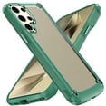 thumbnail image 3 of Designed for Samsung Galaxy S24 Ultra Ultimate Hybrid Transparent Rubber with Metal Buttons & Camera Edges TPU Frame Corner Bumper Phone Case Cover [Green], 3 of 9