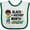 White and Green, variant on Inktastic Black History Month Rocks- boy with guitar Boys or Girls Baby Bib