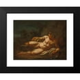 thumbnail image 2 of Circle of Nicolas Poussin 24x19 Black Modern Framed Museum Art Print Titled - A River God Reclining in a Landscape, 2 of 5