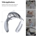 thumbnail image 3 of Amdohai Portable Electric Neck Massager Cervical Massager for Neck Relaxation Pain Heating Therapy 5 Massage Modes 18 Levels Intensity 15min Timing Built-in Rechargeable Battery Voice Broadcast Rem, 3 of 7