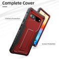 thumbnail image 5 of ExoGuard For Google Pixel 6A Case, Phone Case with Screen Protector and Kickstand (Red), 5 of 8