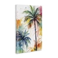 thumbnail image 4 of Stupell Industries Splashed Palm Trees Botanical & Floral Painting Gallery Wrapped Canvas Art Print Wall Art, 20 x 30, 4 of 8