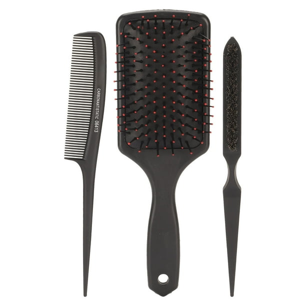 Juego de cepillo y peine para el cabello, juego de 3 peines para el cabello, cepillo de paleta para el cabello, peine para el cabello, eficiencia óptima