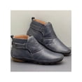 thumbnail image 3 of Fangasis Women Booties Non-slip Flat Boots Casual Ankle Walking Vintage Blue 6.5, 3 of 3