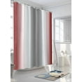 thumbnail image 3 of Fsddascl Red Grey Shower Curtain Set - 48" x 72" Washable Bathtub Curtain with 12 Hooks, Gray Farmhouse Modern Rustic Waterproof Fabric Stall Shower Curtains for Bathroom/Bathtub Décor, 3 of 6