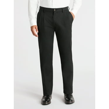 George Big Men's Premium Pleated Regular Fit Khaki Pants