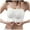 White, variant on Front Closure Bras for Women Strapless Wireless Bra Push Up Bra Adjustable Convertible Strap Comfortable Seamless Underwear