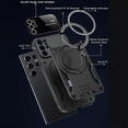 thumbnail image 5 of Large Viewport Design Case for Samsung Galaxy S24 Ultra (Not S24) with Ring Kickstand, Full Camera Lens Protector Large Window Shockproof  Cover Case for Samsung Galaxy S24 Ultra YD-Red, 5 of 9