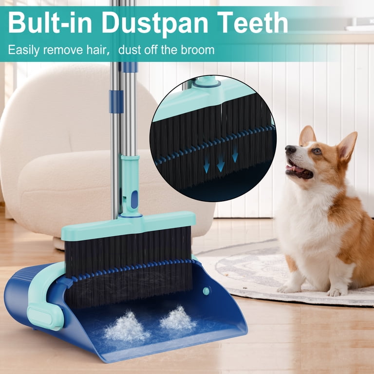 MYSPRI Broom and Dustpan Combo Set, 51.2" Long Handle photo 4