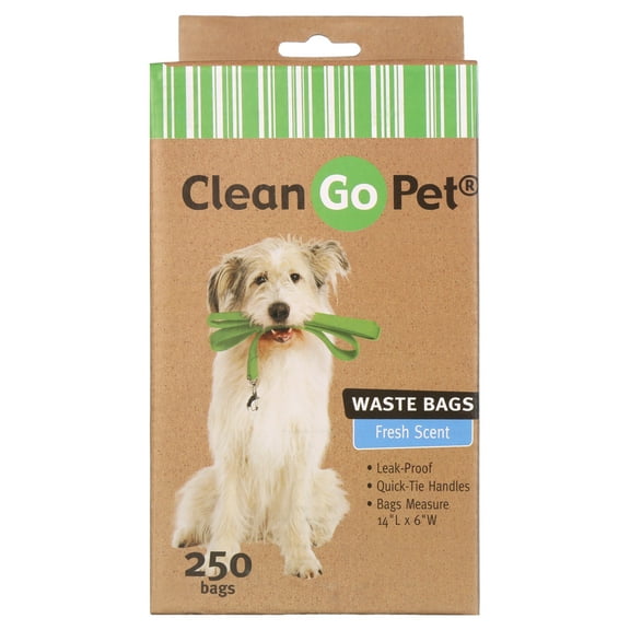 Clean Go Pet Fresh Scented Disposable Doggy Waste Bags 250Ct