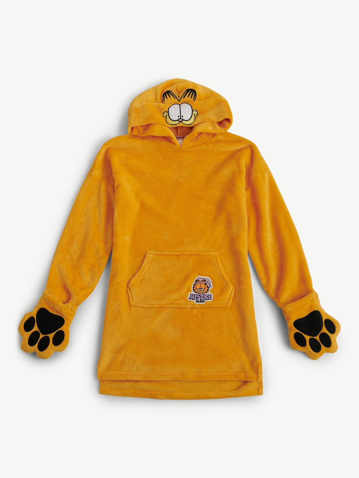 Justice Girls Long Sleeve Hooded Sleeper, Sizes S/M to L/XL