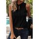 thumbnail image 5 of Top Sin Mangas con Cuello en V de Color Liso para Mujer, Negro, Talla L, 5 of 8