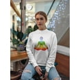 thumbnail image 2 of Yoga Lotus Sweatshirt Women -Image by Shutterstock, Female 4X-Large, 2 of 4