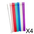 thumbnail image 1 of Pajitas para beber,Pajitas para beber Pajitas decorativas con purpurina,Pajitas especiales para niños,niñas,niños,verano hawaiano,Pajitas reutilizables,decoración para recuerdos de fiesta, 1 of 8