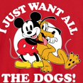 thumbnail image 2 of Mickey & Friends - I Just Want All The Dogs - Men's Long Sleeve T-Shirt, 2 of 4