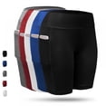 thumbnail image 4 of Women Sport Workout Tights Compression Shorts Athletic Exercise Pants Quick Dry For Fitness Gym Running Cycling, 4 of 6