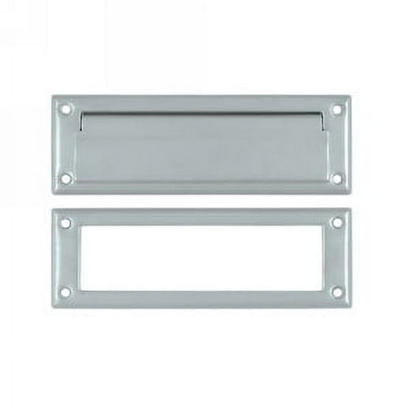 Deltana MS626U26D 8-7/8" Length X 2-7/8" Height Door Mail Slot With Interior Frame Brushed Chrome