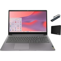 Lenovo IdeaPad 3i Chromebook 15.6" FHD Laptop, Intel Celeron N4500, 4GB Memory, 64GB eMMC Storage, Chrome OS, Artic Grey with Tigology Accessories