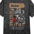 thumbnail image 2 of Modelo Fighting Spirit Women's Heather Black Short Sleeve Night Shirt-XL, 2 of 3