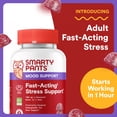 thumbnail image 3 of SmartyPants Adult Fast-Acting Stress Support Gummies with L-Theanine & Ashwagandha, 60 Ct, 3 of 10