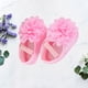 thumbnail image 4 of EeaseMX 1 par de zapatos para bebé niña, zapatos de encaje, zapatos de cuna, suela antideslizante, zapatos de piso para recién nacidos, bebés y niños pequeños, talla 13, rosa, 4 of 7