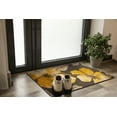 thumbnail image 2 of CAMILSON Solana Non Slip Modern Floral Indoor Area Rug Yellow/Brown 2x3, 2 of 8