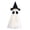 A(White), variant on Decorr 31" Light Up Ghost Halloween Decor, Glowing Fabric Standing Ghost Ornament with Black Witch Hat, Halloween Decorations for Indoor Outdoor Porch Courtyard Tabletop