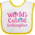 thumbnail image 3 of Inktastic Goddaughter Girls Godchild Girls Baby Bib, 3 of 4