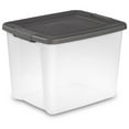 thumbnail image 2 of Sterilite ShelfTotes Contenant de Rangement en Plastique de 50 Pintes avec Loquet, (Lot de 6), 2 of 6
